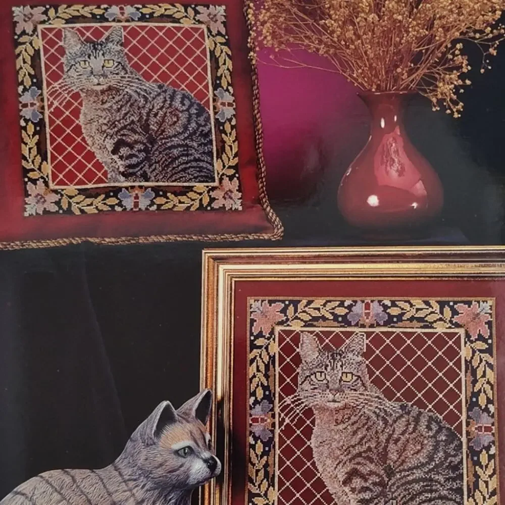 Cross My Heart The Tapestry Collection Cat On A Rug 2 Stitch Patterns